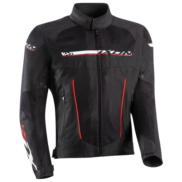 Blouson Moto Ixon T-Rex Black White Red Blouson Moto Ixon T-Rex Black White Red