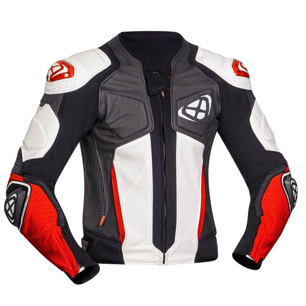 Blouson Moto Ixon Vendetta Jacket Evo Black White Red