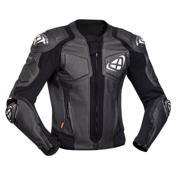 Blouson Moto Ixon Vendetta Jacket Evo Black White