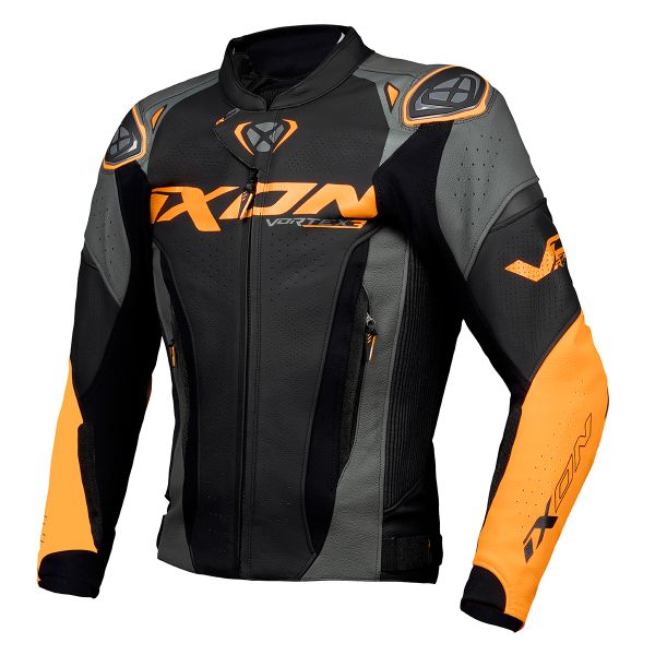 Veste moto orange outlet