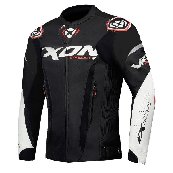 Blouson Moto Ixon Vortex 3 Jacket Black White Blouson Moto Ixon Vortex 3 Jacket Black White