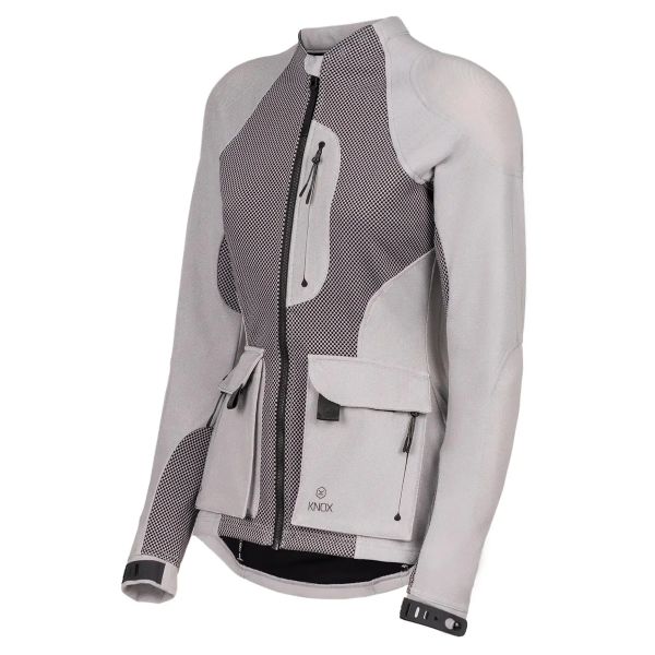 Blouson Moto Knox Armoured Womens Tor Armoured Shirt Light Grey