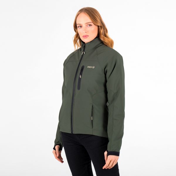 Blouson Moto Knox Dual Pro Jacket Green Woman