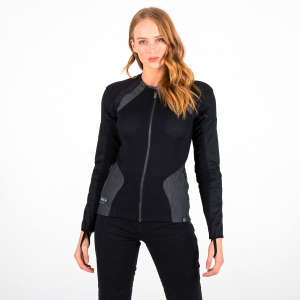 Blouson Moto Knox Urbane Pro MK2 Woman Black Black Denim