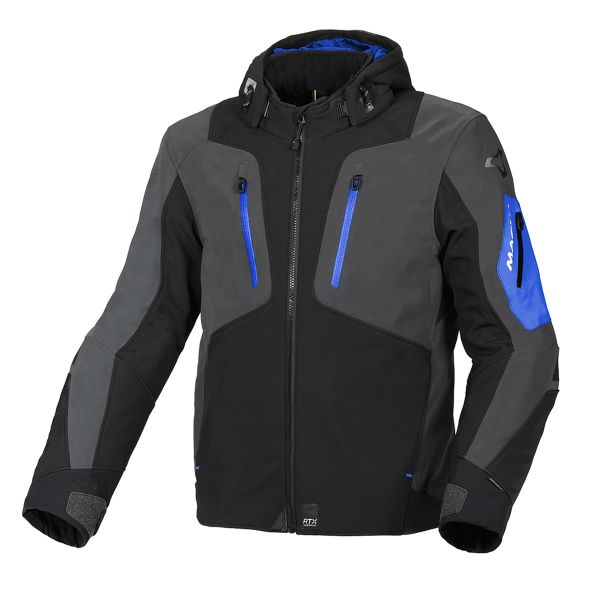 Blouson Moto Macna Angle Black Blue