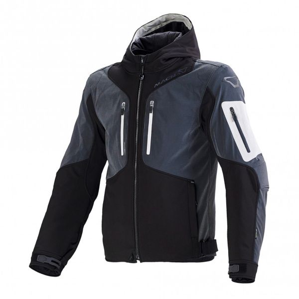 Blouson Moto Macna Aytee Black Dark Grey