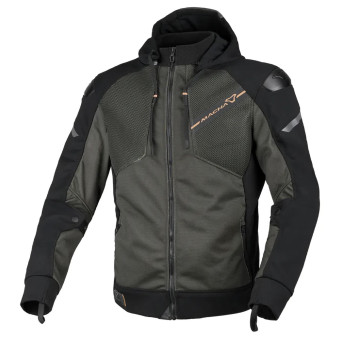 Blouson Moto Macna Brero Green Black