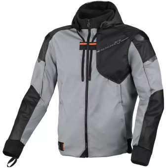 Blouson Moto Macna Distec Grey Black