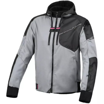 Blouson Moto Macna Distec Woman Grey Black