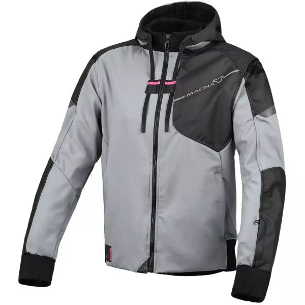 Blouson Moto Macna Distec Woman Grey Black