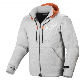 Blouson Moto Macna District Hoodie Light Grey