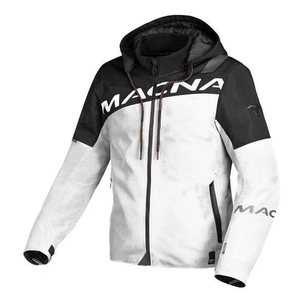 Blouson Moto Macna Racoon Light Grey Black Blouson Moto Macna Racoon Light Grey Black