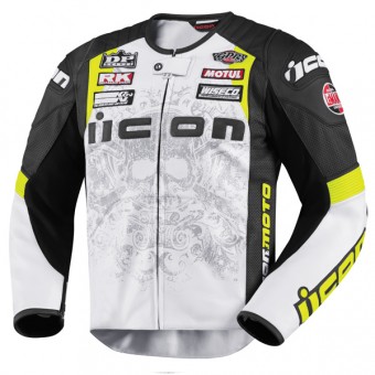 Blouson Moto ICON Overlord Prime Hero FB Yellow