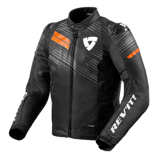 Blouson Moto REV'IT Apex H2O Black Neon Orange