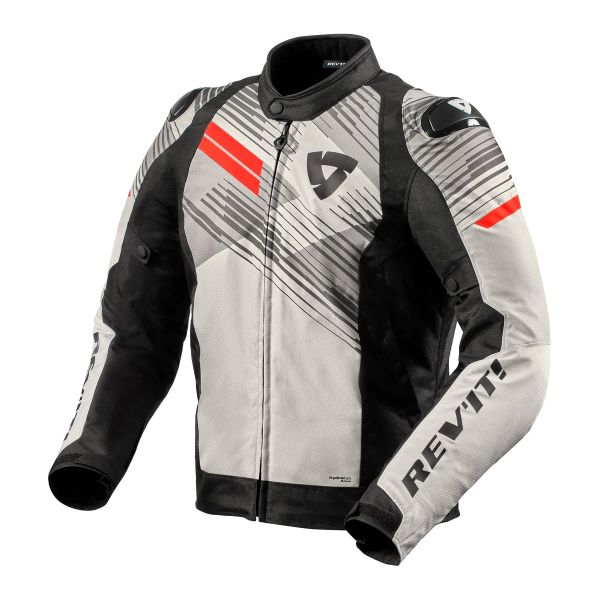 Blouson Moto REV'IT Apex H2O Grey Neon Red Blouson Moto REV'IT Apex H2O Grey Neon Red