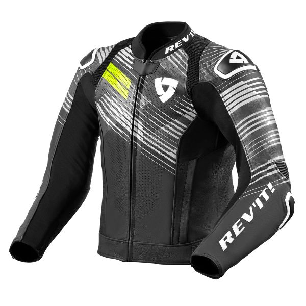 Blouson moto REV IT Apex Jacket Black Neon Yellow en Stock iCasque
