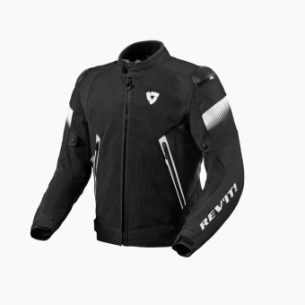 Blouson Moto REV'IT Control Air H2O Black White Blouson Moto REV'IT Control Air H2O Black White