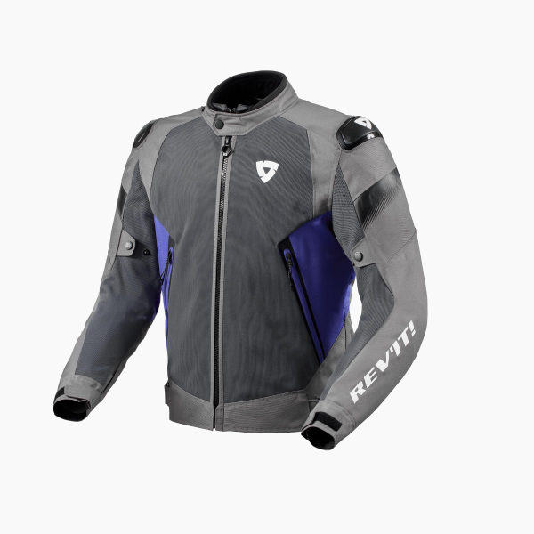 Blouson Moto REV'IT Control Air H2O Grey Blue