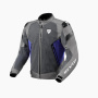 Blouson Moto REV'IT Control Air H2O Grey Blue