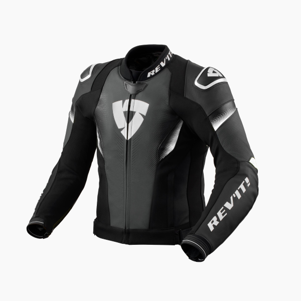 Blouson Moto REV'IT Control Black White