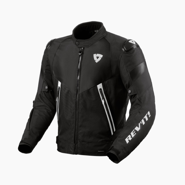 Blouson Moto REV'IT Control H2O Black White