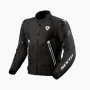 Blouson Moto REV'IT Control H2O Black White