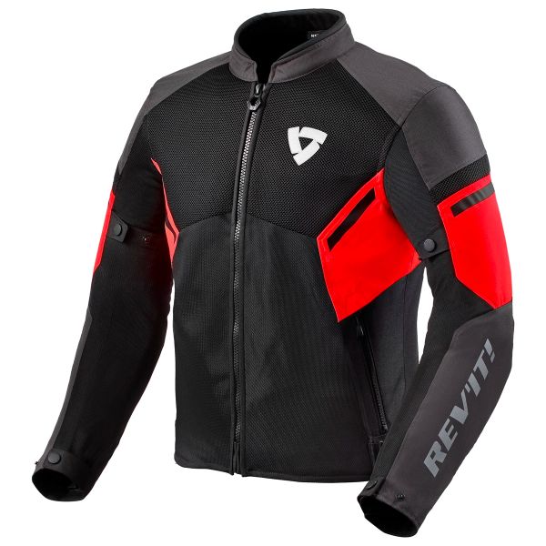 Blouson Moto REV'IT GT-R Air 3 Black Neon Red