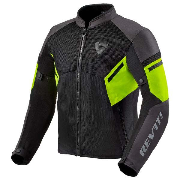 Blouson Moto REV'IT GT-R Air 3 Black Neon Yellow