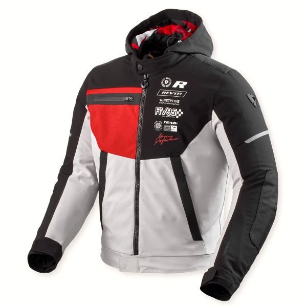 Blouson Moto REV'IT Haste H2O Black Red