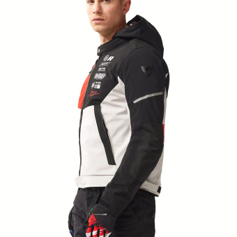 REV'IT Haste H2O Black Red