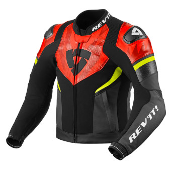 Blouson Moto REV'IT Hyperspeed 2 Air Noir Neon Rouge
