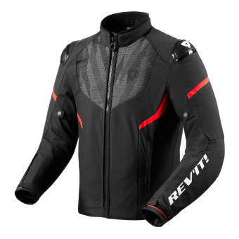 Blouson Moto REV'IT Hyperspeed 2 H2O Noir Neon Rouge