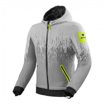 Blouson Moto REV'IT Quantum 2 WB Gris Clair Neon Jaune