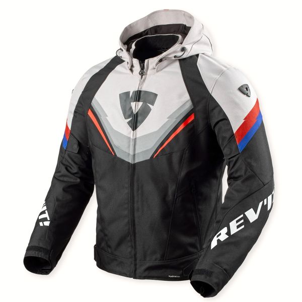 Blouson Moto REV'IT Quantum 3 H2O Black Light Grey