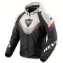 Blouson Moto REV'IT Quantum 3 H2O Black Light Grey