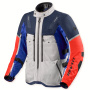Blouson Moto REV'IT Sand 5 H2O Silver Blue