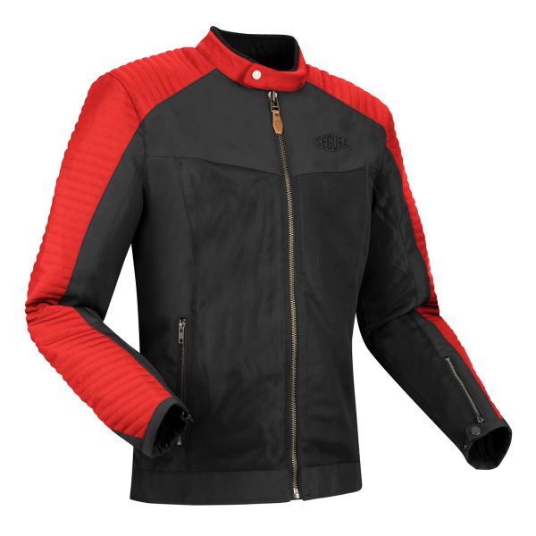Blouson Moto Segura Dikinson Black Red Blouson Moto Segura Dikinson Black Red