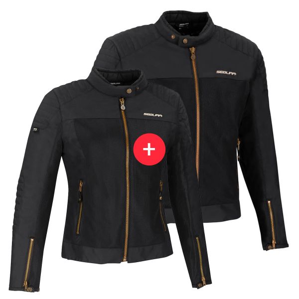 Blouson Moto Segura Duo Oskar Black Homme et Femme