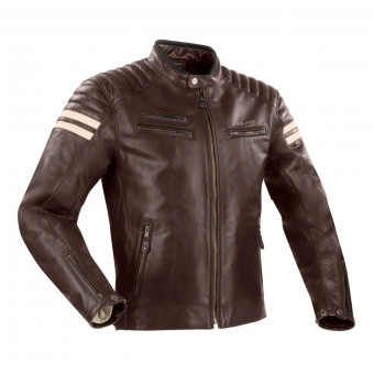 Blouson Moto Segura Funky Brown Beige