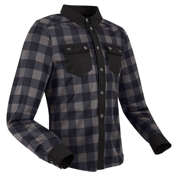 Blouson Moto Segura Jovan Black Grey