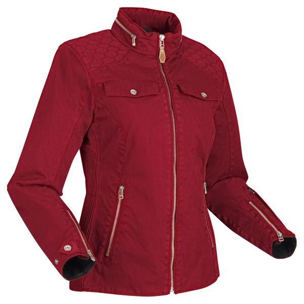 Blouson Moto Segura Lady Bahia Jacket Rouge