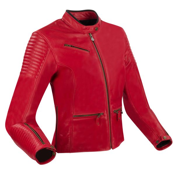Blouson Moto Segura Lady Curve Red