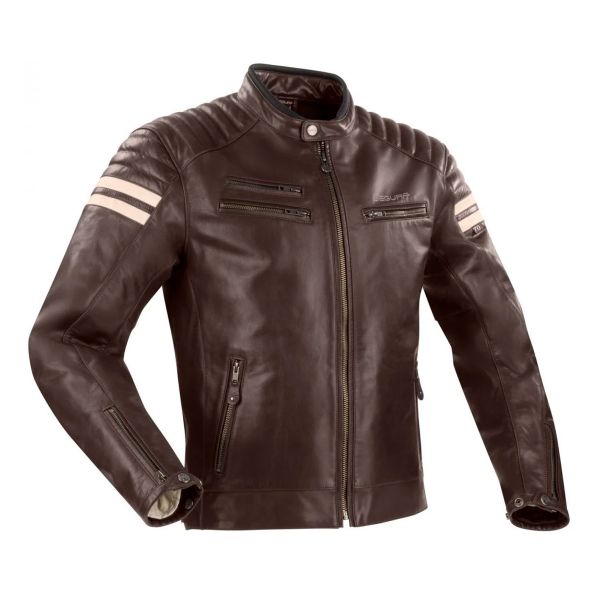 Blouson Moto Segura Lady Funky Brown Beige Blouson Moto Segura Lady Funky Brown Beige