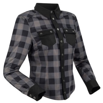 Blouson Moto Segura Lady Jovan Black Grey Blouson Moto Segura Lady Jovan Black Grey