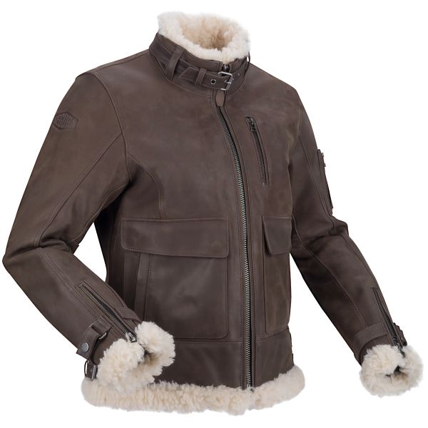 Blouson Moto Segura Lady Aeronot Marron