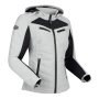 Blouson Moto Segura Lady Natcho Vented Grey White