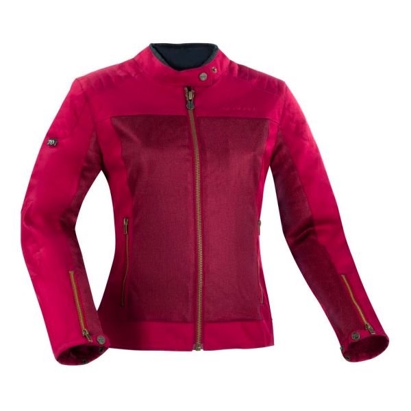 Blouson Moto Segura Lady Oskar Burgundy Blouson Moto Segura Lady Oskar Burgundy