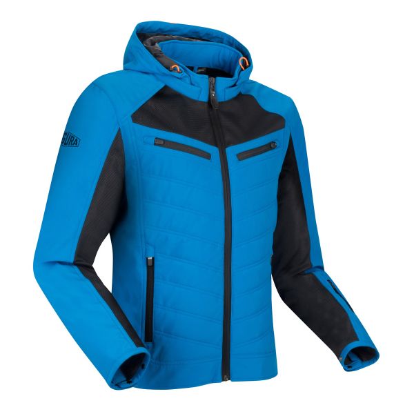 Blouson Moto Segura Natcho Vented Blue Orange Blouson Moto Segura Natcho Vented Blue Orange