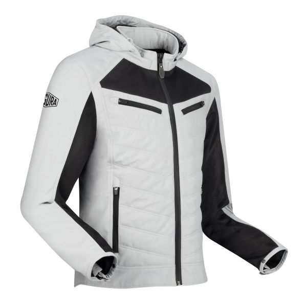 Blouson Moto Segura Natcho Vented Grey White Blouson Moto Segura Natcho Vented Grey White