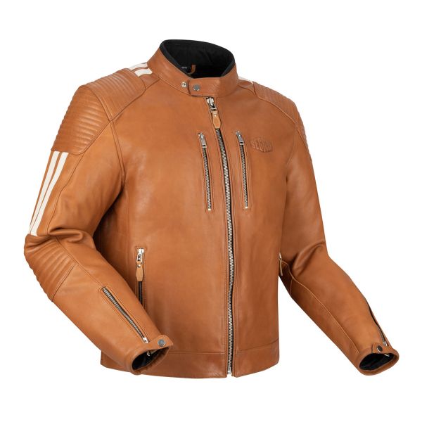 Blouson Moto Segura Orion Camel White